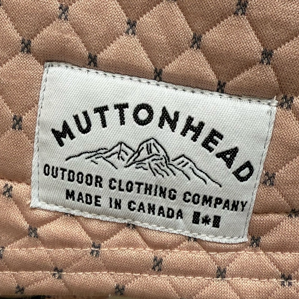 Muttonhead Cross Stitch Quilt Camping Hoodie Size L - Picture 9 of 10